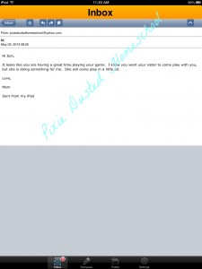 Kids Email Message on App