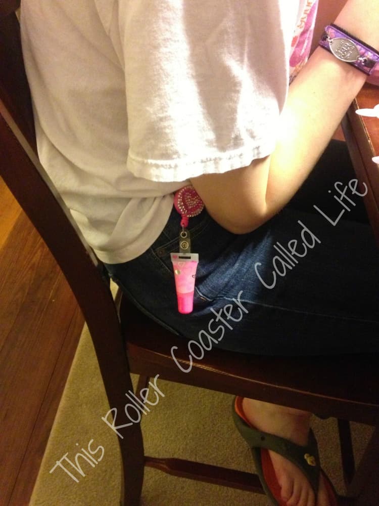 Yoyo clipped to pants