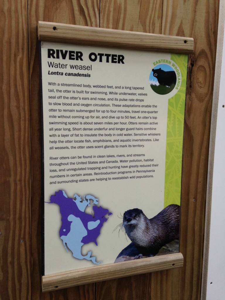 River Otter Sign