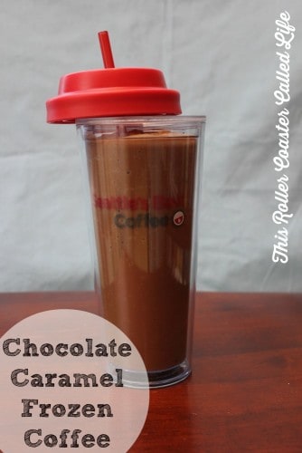 Chocolate Caramel Frozen Coffee Drink