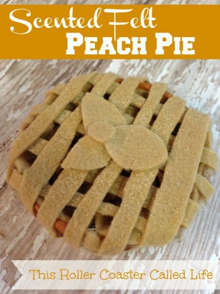 Scented Felt Peach Pie