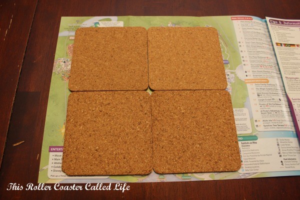 Walt Disney World Theme Park Map Cork Coasters