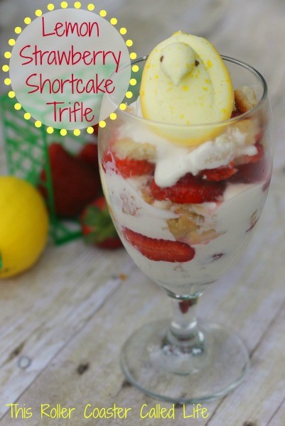 lemon strawberry shortcake trifle