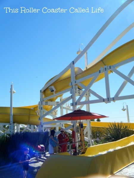 End of the Rooftop Slide Paradise Pier Hotel