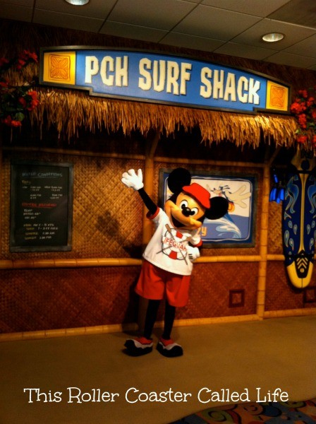 Paradise Pier Hotel Surfs Up with Mickey and Friends Character Breakfast