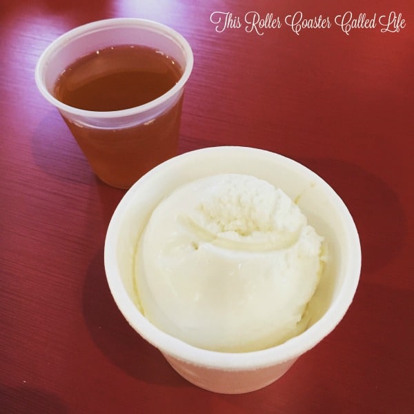 Ice cream and tea together at Turkey Hill Experience