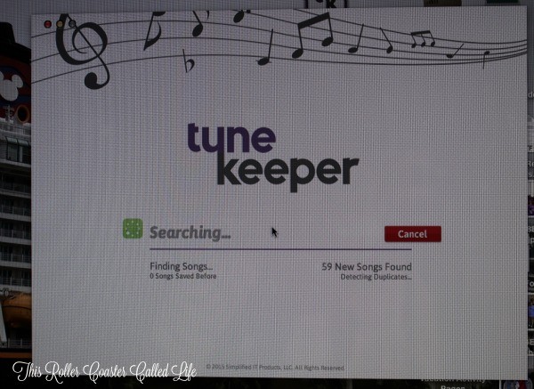 tune keeper backing up