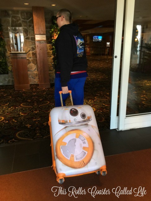 Taking the American Tourister Star Wars Suitcase on the Road